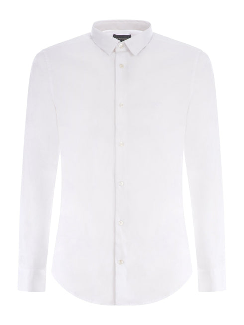 Emporio Armani Camicia elegante Camicia Uomo con logo applicato Bianco - Francavilla Moda